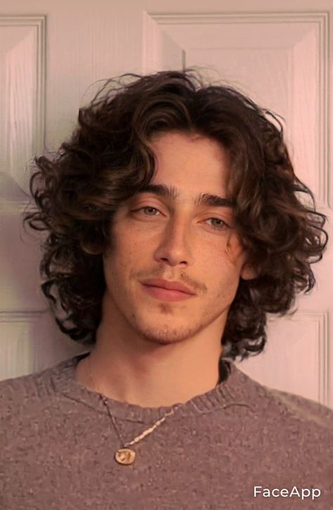 Cute Guy Curly Hair, Curly Guy Haircut, Aesthetic Faceclaims, Curly Haircut Man, Masc Curly Hair Cuts, Mens Curly Hairstyles Long, Long Hair Boy Aesthetic, Man Curly Haircut, Long Hair Men Curly