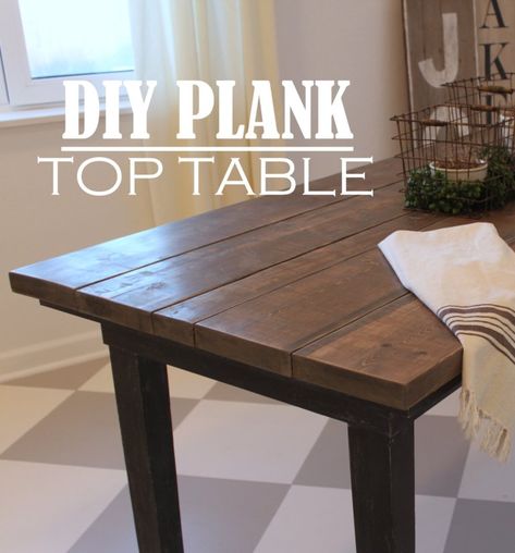 Table Top Redo, Refinished Table, Diy Dining Room Table, Dining Table Makeover, Plank Table, Diy Table Top, Farmhouse Kitchen Tables, Diy Dining Table, Diy Farmhouse Table