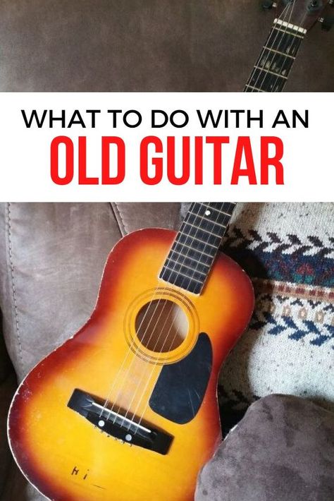 Guitar Upcycle Repurposed, Repurposed Guitar Ideas, Old Guitar Crafts, Guitar Recycle Project, Recycled Guitar Craft, Guitar Repurpose Ideas, Decorated Guitars Diy Ideas, Diy Painted Guitar, Guitar Diy Projects