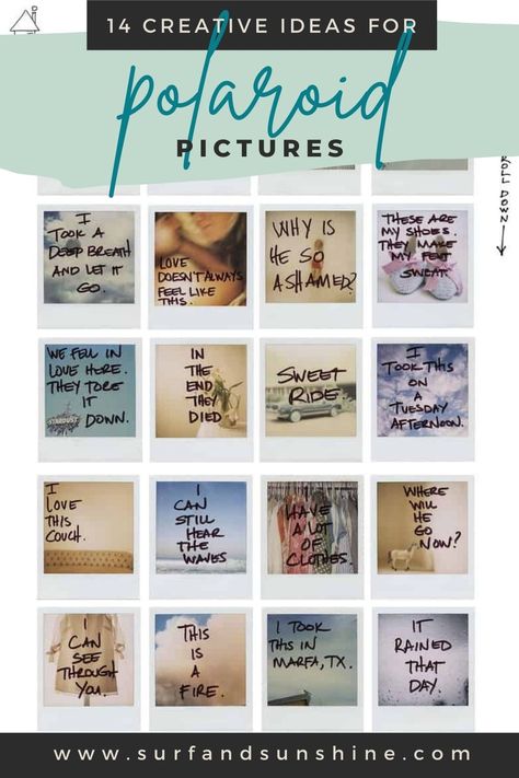 I love the captions on these polaroids. Most people only write along the bottom but it adds an interesting element to caption on the photos themselves.

I think this method would also make an awesome Polaroid travel journal or scrapbook. Polaroid Diary, Retro Moodboard, Polaroid Instant Camera, Polaroid Picture, Polaroid Photography, Instant Photography, Buch Design, Polaroid Photo, Polaroid Pictures