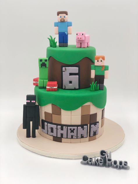 Minecraft 8 Cake, Mind Craft Birthday Cake, Minecraft Birthday Cakes Ideas, Minecraft Themed Cake, Minecraft Fondant Cake, Minecraft Bday Cake, Birthday Cake 6 Boy, Minecraft Cakes For Boys Birthdays, Lego Minecraft Cake