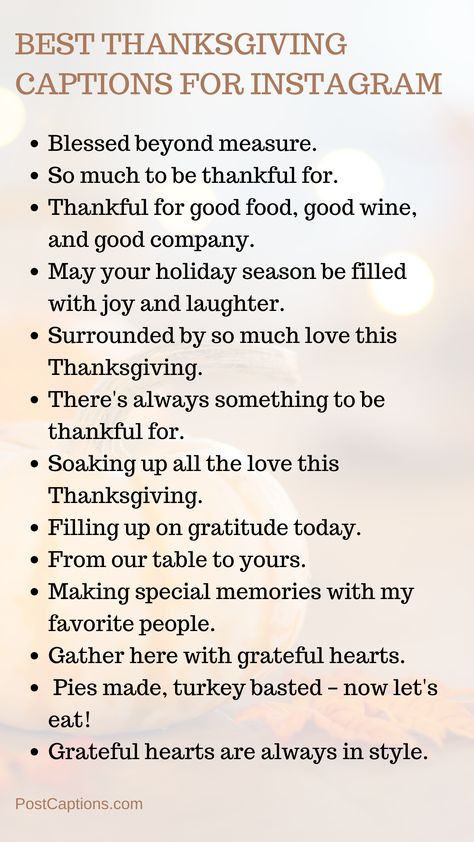 Thanksgiving Instagram Captions Grateful Bios For Instagram, Gratitude Captions For Instagram, Grateful Instagram Captions, Thanks Giving Quotes Thanksgiving, Thank You Caption, Thankful Captions Instagram, Gratitude Captions, Thankful Captions, Grateful Captions