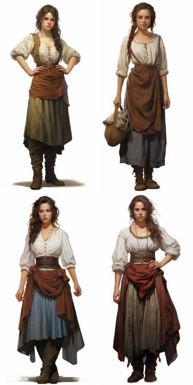 Medival Outfits Women, Peasant Outfit, Peasant Clothing, Peasant Costume, Ren Faire Outfits, Pathfinder 2e, Vestidos Anime, Fair Outfits, Fest Outfits