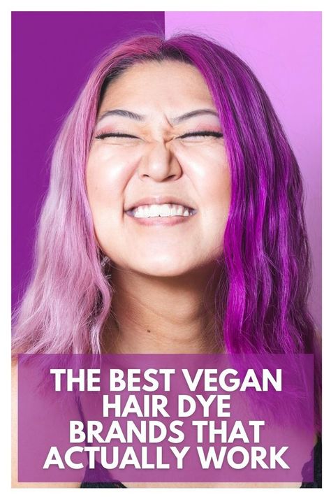 Smiling lady with two-tone purple hair - The best vegan hair dye brands to use at home French Braid Curly Hair, Braids Asian, Braid Curly Hair, Mens Haircuts Quiff, Angled Haircut, Braids Tutorial Easy, Hair Dye Brands, Vegan Hair Dye, Natural Hair Ponytail