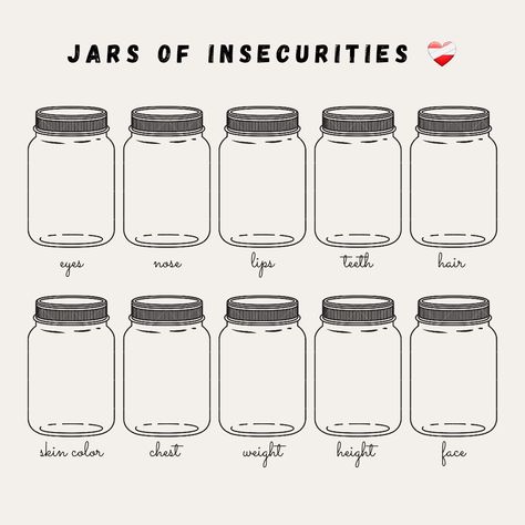 Jars of insecurities, trending, viral, trend, tiktok How I See Him Jar Template Tiktok, Jars Of Love Template, Jar Of Template, Jars Of Happiness, Happiness Template, Jars Of Love, Jar Of Happiness Template, Fill The Jars Template, Jar Of