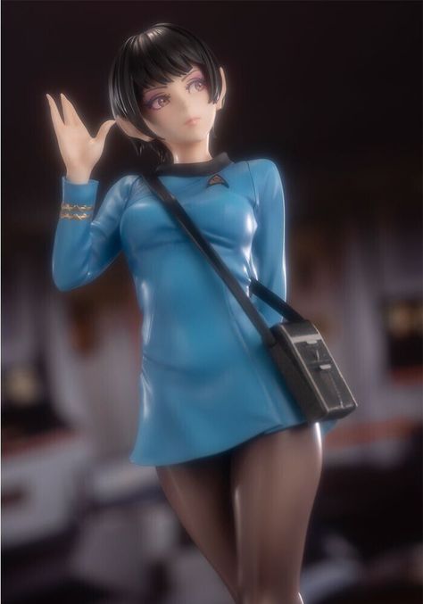 Live long and prosper with this stunning Vulcan Science Officer figure from Kotobukiya! Designed by the talented Shunya Yamashita, this figure is a must-have for any Star Trek fan. 🖖🏼 Get yours now! #StarTrek #Kotobukiya #VulcanScienceOfficer #ShunyaYamashita #Collectible #Figure #Bishoujo #ScienceFiction #Spock #LadySpock #prettylady #sciencelady #scientist #scienceuniform #livelongandprosper #cutegirl #cute #pretty #blue #badge #eBay #eBayStore #eBaySeller #movies Star Trek Vulcan, Kotobukiya Bishoujo, Storm Comic, Star Trek Continues, Shunya Yamashita, Star Trek Uniforms, Star Trek Collectibles, Arched Eyebrows, Sci Fi Fashion