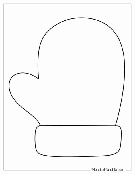 32 Mitten Templates (Free PDF Printables) Mitten Crafts For Preschool, Stocking Template Printable Free Pattern, Mitten Patterns Free, Mitten Template Free Printable, Diy Decorations Paper, Mittens Template, Mittens Card, Early Preschool, Stocking Template