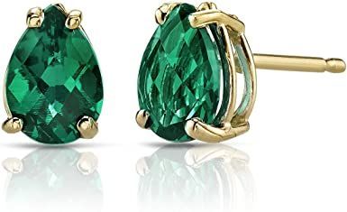 Peora Created Emerald Earrings for Women in 14 Karat Yellow Gold, Classic Solitaire Studs, 7x5mm Pear Shape, 1.250 Carats total, Friction BackBlackmagic Design DeckLink Mini Recorder (BDLKMINIREC) Emerald Stud Earrings, Emerald Green Earrings, Emerald Earrings Studs, Peridot Pendant, Classic Earrings, Solitaire Studs, Emerald Earrings, Gold Earrings Studs, Pear Shape