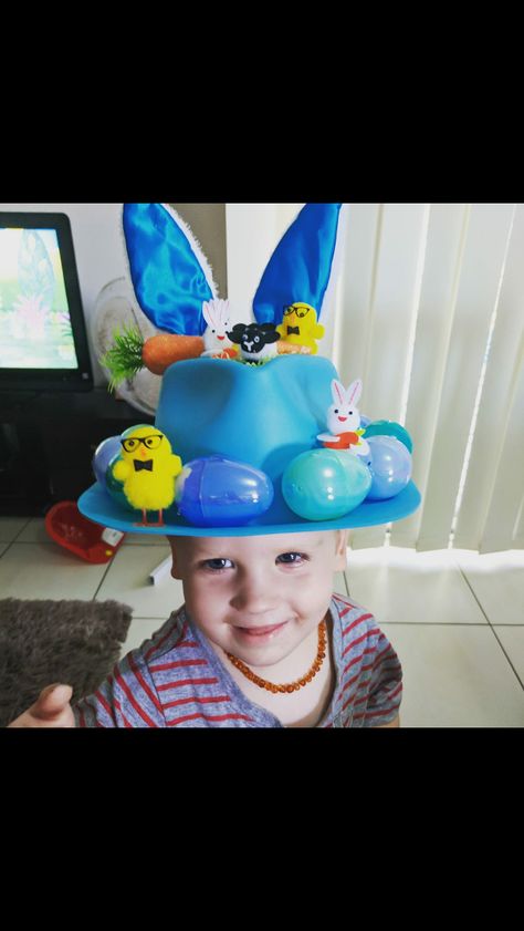 #boys #easter #hat #parade Easter Ideas Food, Kids Easter Ideas, Boys Easter Hat, Easter Ideas For Kids, Easter Hat Parade, Food Easter, Toddler Boy Easter, Easter Bonnets, Crazy Hat