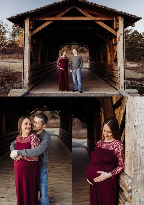 Covered Bridge Maternity Photos, Fall Mini Shoot, Pregnancy Pics, Photographer Couple, Maternity Photography Poses Pregnancy Pics, Maternity Photography Couples, Maternity Picture, Family Maternity Photos, Maternity Photoshoot Poses