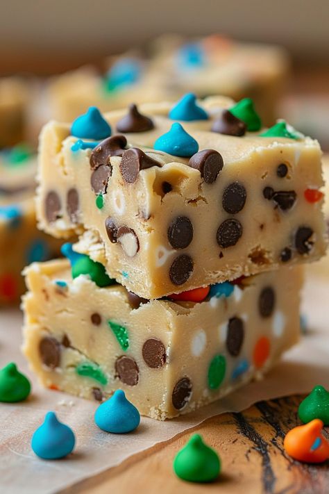 If you’re craving a sweet treat that’s both indulgent and easy to make, these No-Bake Cookie Dough Bars are just what you need! Made with edible cookie dough and a chocolatey layer on top, these bars are a perfect way to satisfy your cookie cravings without turning on the oven. What makes these bars so special is the rich flavor of the cookie dough combined with the sweet chocolate topping. These No-Bake Cookie Dough Bars are perfect for parties, potlucks, or simply as a delicious dessert to ... Cookie Dough Board, Cookie Dough No Bake, No Bake Cookie Dough Bars, No Bake Recipes For Kids, Cookie Dough Flavors, Cookie Dough Ingredients, No Bake Cookie Dough, Baking Recipes For Kids, Cookie Dough Bars