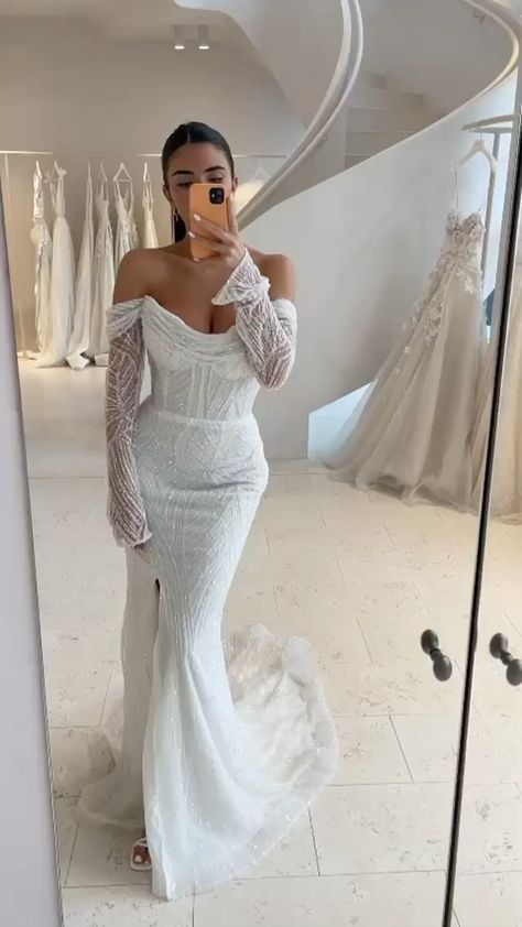 Marquise Bridal Dress, Elegant Long Sleeve Wedding Dress, Beauty And The Beast Wedding Dresses, Marquise Bridal, Elegant Long Sleeve Wedding Dresses, Civil Wedding Dress, Beauty And The Beast Wedding, Engagement Dress For Bride, Edgy Bridal