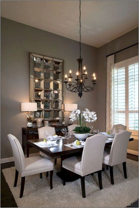 Formal Dining Room Modern, Small Dining Room Design Ideas, Small Dining Room Design, Dining Room Decor Elegant, Small Dining Room Decor, Trendy Dining Room, Dining Room Modern, Dining Room Design Ideas, Small Dining Room