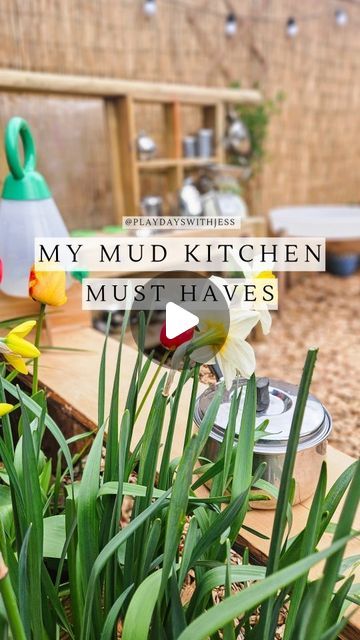 Jess Townsend on Instagram: "MY MUD KITCHEN MUST HAVES// 🌻☀️🍄 (SMALL TICKET ITEMS) I always get asked about our Mud Kitchen and what items we have in there! Well, here is a quick reel of the things we absolutely love and use all the time, whether I do a theme or not. I'll link all items in stories after this reel is posted.   Look out for next week where I'll be sharing our favourite big ticket items for our Mud Kitchen PLUS a tour of our Mud Kitchen Area.   Let me know what your mud kitche must have and if you enjoyed this reel. Don't forget to tag a friend who needs some outdoor play inspiration. You can also save this reel for future reference.   Don't follow along? Make sure you click follow for lots of Mud Kitchen play ideas and activities.   #mudkitchens #mudkitchenideas #mudkitche Playhouse Mud Kitchen, Playhouse With Mud Kitchen, Autumn Mud Kitchen Ideas, Backyard Mud Kitchen, Mud Kitchen Set Up, Mud Kitchen Supplies, Mud Kitchen Ingredients, Mud Kitchen Play Ideas, Mud Kitchen Accessories Ideas