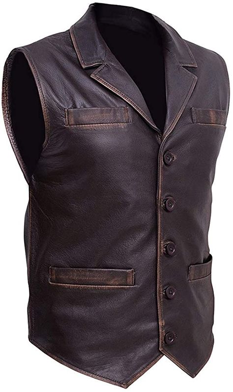 Mens Leather Jacket Vintage, Leather Jacket Outfit Men, Mens Leather Jacket, Leather Jacket Men Style, Leather Waistcoat, Mens Leather Clothing, Mens Leather Pants, Leather Briefcase Men, Brown Cow