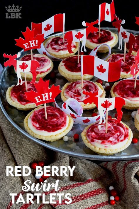 Canadian Party, Canada Party, Mini Tart Shells, Canadian Recipes, Canada Day Party, Canadian Dishes, Country Food, Canadian Cuisine, Party Drinks Alcohol