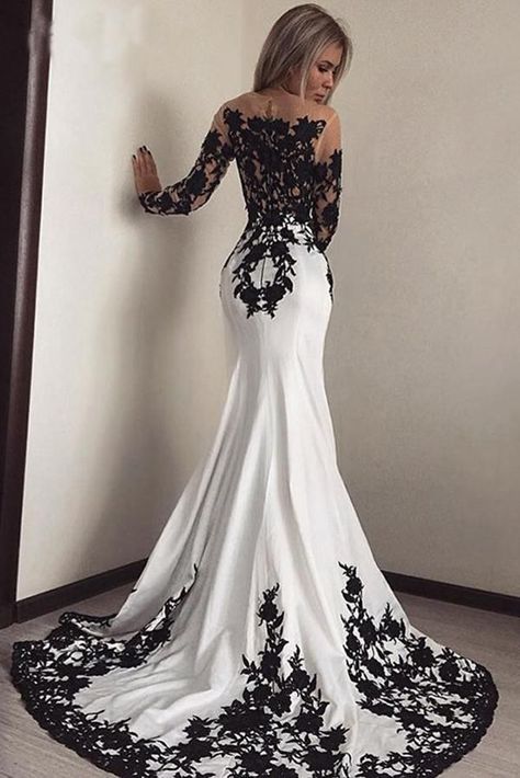 Cheap Prom Dresses Uk, فستان سهرة, Gothic Wedding, Satin Prom Dress, Black Wedding Dresses, Prom Dresses Long With Sleeves, Black Lace Dress, Long Bridesmaid Dresses, Cheap Prom Dresses