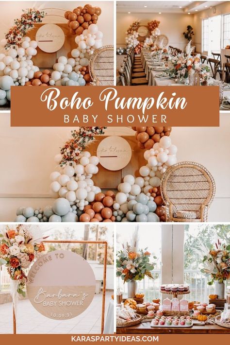 Shower Bundles, Fall Mantel Decorating Ideas, Pumpkin Theme Baby Shower, Lil Pumpkin Baby Shower, Fall Baby Shower Themes, Boho Pumpkin, October Baby Showers, Mantel Decorating Ideas, Mantel Decorating