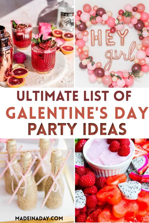 Galentines Day Ideas, Day Party Ideas, Galentines Party, Galentines Day, My Funny Valentine, Relief Society, Valentines Party, Handmade Holiday, Valentines Day Party