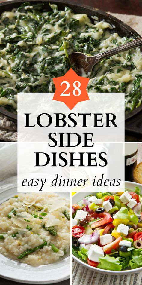 Complement your lobster feast with our selection of 28 side dishes, perfect for rounding out your dinner. From classic steamed asparagus and rich, creamy risotto to light, refreshing salads and warm, buttery bread, these easy dinner ideas are designed to pair beautifully with the luxurious taste of lobster. Click to explore sides that will elevate your lobster meal into a complete, unforgettable dining experience. Side Dishes For Lobster, Lobster Side Dishes, Lobster Meal, Creamy Risotto, Lobster Dinner, Steamed Asparagus, Easy Dinner Ideas, Side Dishes Easy, Easy Dinner