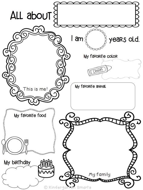 ALL ABOUT ME                                                                                                                                                                                 More About Me Worksheet, Me Worksheet, Me Preschool Theme, Kindergarten Assessment, All About Me Printable, All About Me Book, All About Me Worksheet, All About Me Preschool, About Me Activities