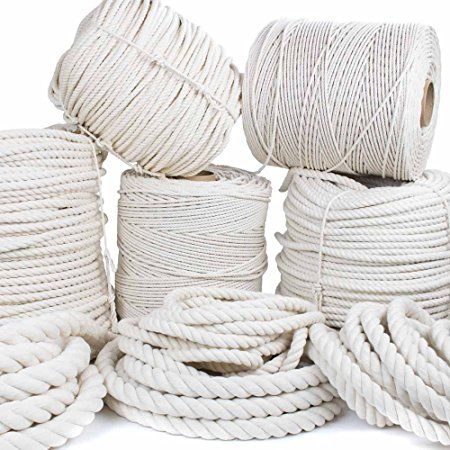 Macrame Supplies, White Rope, Creation Deco, Rope Crafts, Pet Leashes, Rope Basket, Macrame Knots, Macrame Projects, Macrame Patterns