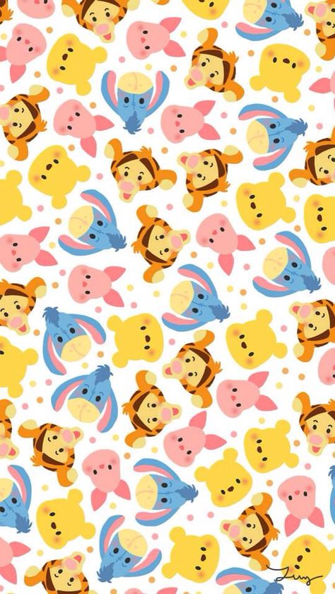 Pooh Bear Tsum Tsum Wallpaper, Winnie The Pooh Background, Winnie The Pooh Wallpaper, Pooh Wallpaper, Lindo Disney, Winnie The Pooh And Friends, Pooh And Friends, 디즈니 캐릭터, Disney Background