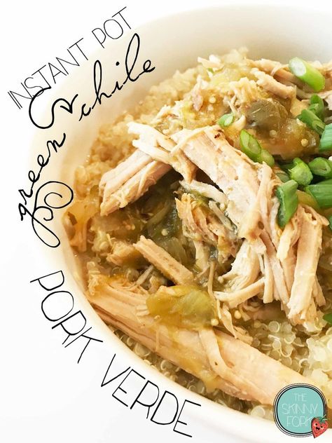 Pressure Cooker Pork Tenderloin, Pork Verde, Green Chile Pork, Verde Salsa, Green Chili Pork, Pork Enchiladas, Pressure Cooker Pork, Chili Verde, Green Enchilada Sauce