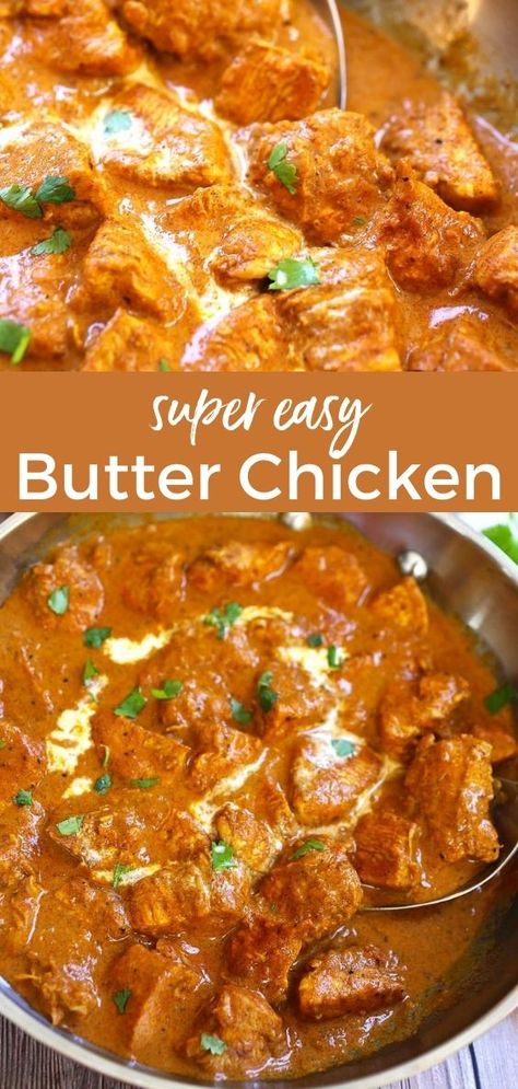 Indian Naan, Tomato Butter Sauce, Butter Chicken Recipe Indian, Easy Butter Chicken, Butter Chicken Sauce, Butter Chicken Recipe Easy, Butter Chicken Curry, Chicken Sauce Recipes, Tomato Butter