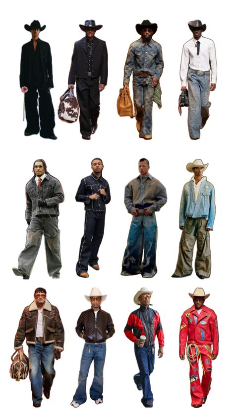 Cowboy Western Men Outfits Fashion Looks Western Men Outfits, Cowboy Outfits Men, Cowboy Outfit Men, Americana Fashion Men, Cowboy Outfit For Men, Western Men, Cowboy Aesthetic, Cowboy Outfits, Fresh Outfits