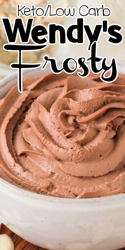 Enjoy a thick and creamy keto-friendly Frosty with this delicious Wendy’s copycat recipe—perfect for satisfying your sweet tooth! Keto Frosty Recipe, Frosty Copycat Recipe, Healthy Frosty, Keto Frosty, Frosty Ice Cream, Wendys Frosty Recipe, Wendy's Frosty, Keto Friendly Ice Cream, Keto Whipped Cream