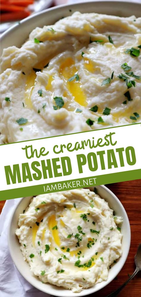 Velvety, silky, smooth, and decadent, this mashed potato is the perfect Thanksgiving side dish! It is a quick and easy recipe made with just a few ingredients. Make this 5 -star quality restaurant side dish for parties, potlucks, or even dinners at home! Home Made Mashed Potatoes Easy, Restaurant Mashed Potatoes, Decadent Mashed Potatoes, Home Made Mashed Potatoes Recipe, Restaurant Recipes 5 Star, Home Made Mashed Potatoes, Mashed Potatoes Without Milk, Amanda Rettke, Quick Potato Recipes