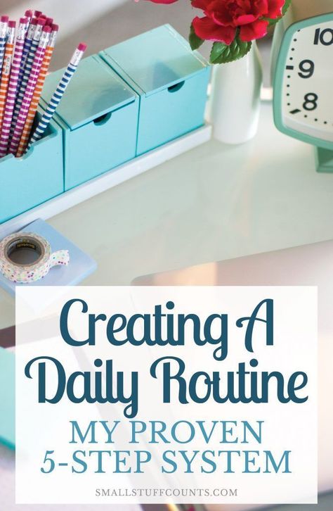 Daily Routine Schedule, Organizing Time Management, A Daily Routine, Organizing Time, Small Stuff, Evening Routine, How To Stop Procrastinating, Daily Schedule, Time Management Tips