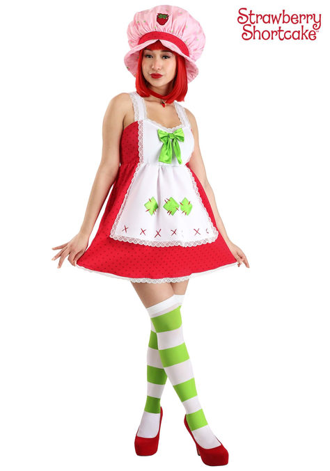 Remember when Strawberry Shortcake was the pinnacle of cool? Like, if you had the lunchbox, you were basically a celebrity in second grade? Well, guess what—you can relive all that glory with this Adult Strawberry Shortcake Costume. It's like a sweet, nostalgic hug from the 80s, but updated with some sassy style so you don't have to explain to people why you're wearing a cartoon character's outfit at age 30. You get all the feels when you wear this costume! Pink Hair Spray, Nacho Libre Costume, Toddler Elsa Costume, Vogue Dance, Strawberry Shortcake Costume, Alice In Wonderland Costume, Striped Stockings, Barbie Costume, Age 30