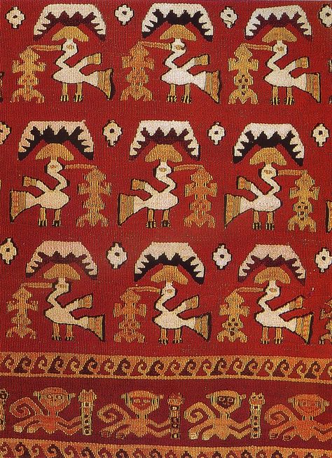 Chancay Textiles Mayan Textiles Patterns, Inca Textiles, Peruvian Textiles Pattern, Ecuador Textiles, South American Textiles, Peruvian Textiles, Maya Art, Textile Fiber Art, Tapestry Weaving