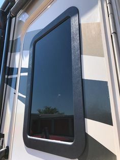 RV window Camper Updates, Rv Windows, Camper Windows, Rv Upgrades, Camper Maintenance, Camper Redo, Rv Mods, Rv Exterior, Small Camper