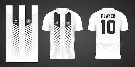 White sports shirt jersey design templat... | Premium Vector #Freepik #vector #soccer-kit #baseball-jersey #football-kit #baseball-uniform Jersey Design Template, Jersey Font, Sport Shirt Design, Sports Jersey Design, Adidas Jersey, T Shirt Design Template, Base Ball, Sports Shirt, Uniform Design