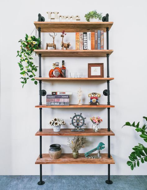 Diy pipe shelves