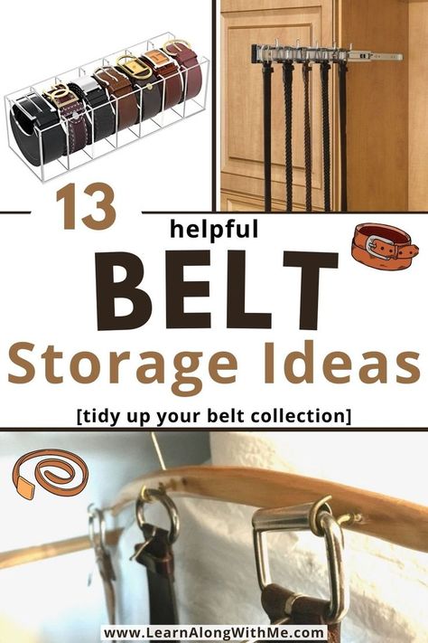 Are your accessories all over your room? Here are some belt storage ideas to help get them organized and tidy. 

Some of the belt organization ideas involve using your closet, but some are for dresser drawers or dresser countertops.


#beltstorageideas  #bedroomstorage  #bedroomstorageideas  #bedroomorganization  #closetorganizers  #closetorganization Belt Storage Ideas, Storing Jeans, Belt Organization, Tank Top Storage, Mari Kondo, Wooden Cupboard Design, Shoe Store Design, Tie Storage, Small Bedroom Organization