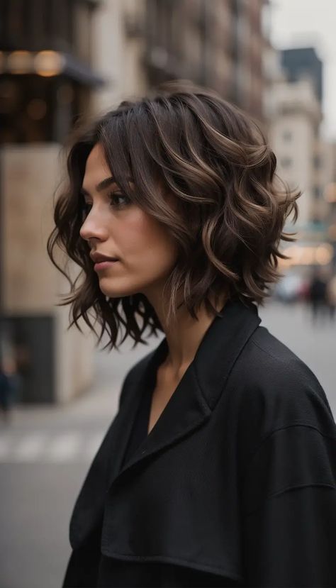 Shaggy Bob Haircut, Medium Short Haircuts, Rambut Brunette, Shaggy Bob, Trendy Hairstyle, Medium Hair Cuts, Short Bob Hairstyles, Bob Hairstyle, Great Hair