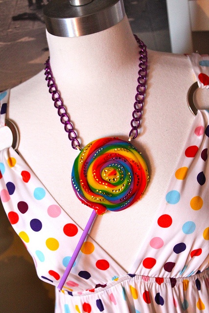 Candy Jewelry Aesthetic, Candyland Jewelry, Lollipop Jewelry, Lolly Necklace, Kidcore Necklace, Decora Style, Fairy Kei Accessories, Candy Clothes, Cupcake Dolls