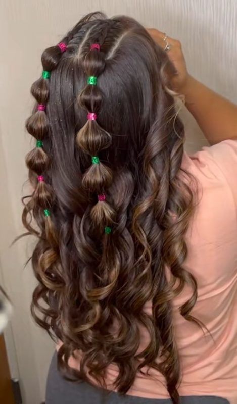 Chic Kids Long Hairstyles: Curly, Straight & School-Ready Looks Kids Cute Hairstyles Daughters, Cute Things To Do With Curly Hair, Cute Hair Styles Ponytails, Hairstyles For Long Hair Little Kids, Hảir Style For Girl, Fifth Grade Hairstyles, Cute Hairstyles For Elementary School, Birthday Hairstyle Natural Hair, Ten Year Old Hairstyles