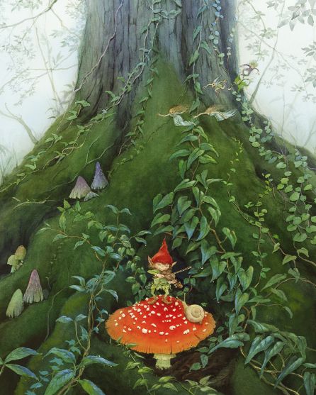 thefae:by Asako Eguchi Asako Eguchi, Amanda Clark, Red Mushroom, Elves And Fairies, Fairies Elves, Mushroom Art, Fairy Art, Fairy Houses, Fairy Land