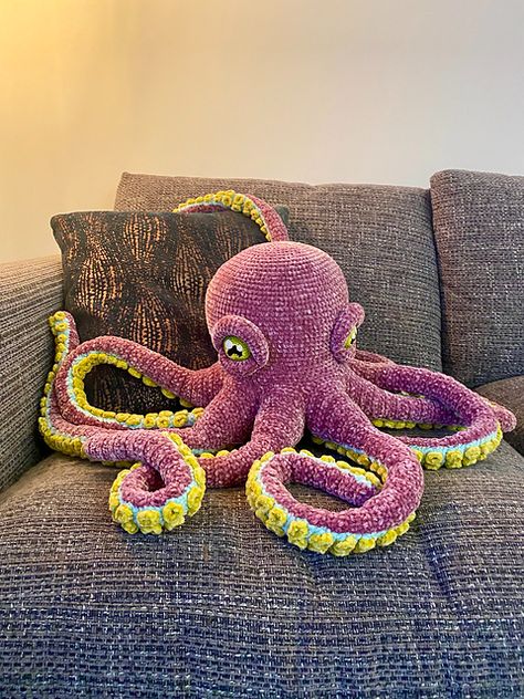 Ravelry: flufflovinmama's Apollo the Octopus Crochet Large Octopus Free Pattern, Large Crochet Octopus Free Pattern, Large Octopus Crochet Pattern Free, Giant Octopus Crochet Pattern Free, Amigurumi Octopus Free Pattern, Giant Octopus Crochet Pattern, Octopus Crochet Pattern Free, Octopus Crochet, Octopus Crochet Pattern