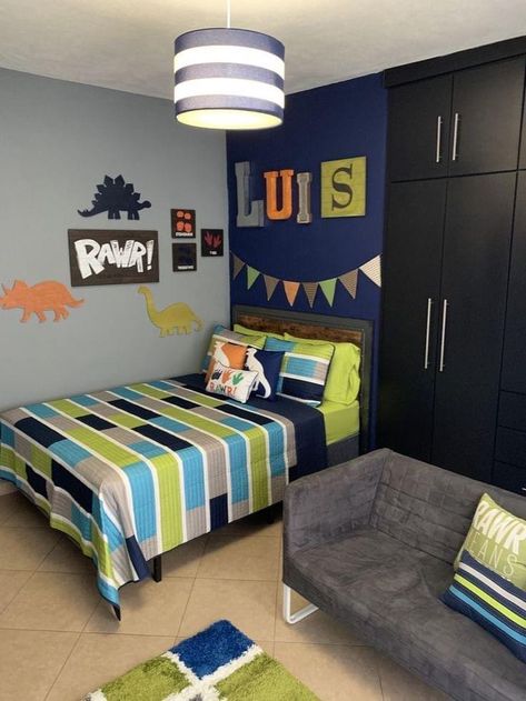 Dinosaur Kids Bedroom, Toddler Boy Room Themes, Boys Room Diy, Boy Room Themes, Toddler Boy Room Decor, Boys Bedroom Makeover, Boy Bedroom Design, Baby Boy Room Decor, Toddler Boys Room