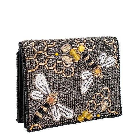 Beaded Wallet, Bee Bag, Novelty Clocks, Mary Frances Handbags, Crossbody Phone Bag, Buzzy Bee, Mary Frances, Mini One, Beaded Clutch