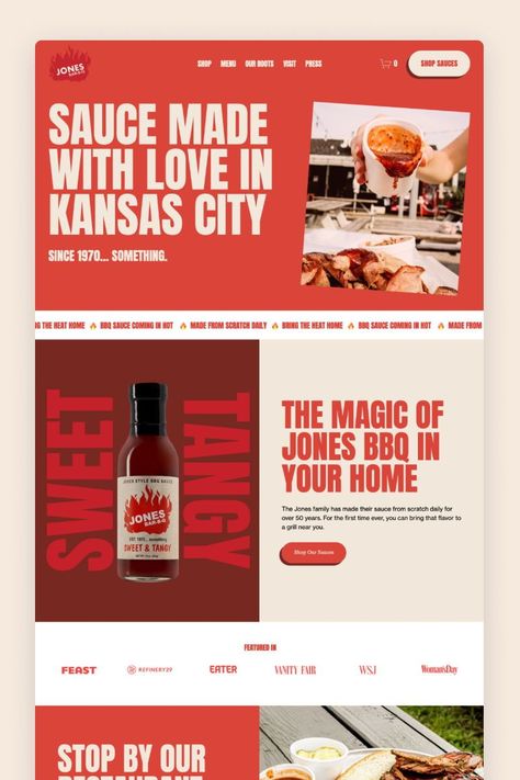 Website Design Examples, Best Website Design Inspiration, Sauce Website Design, Design Studio Website Inspiration, Fast Food Website Design, Website Restaurant Design, Website Design Restaurant, Graphic Design Website Inspiration, Restaurant Website Design Inspiration