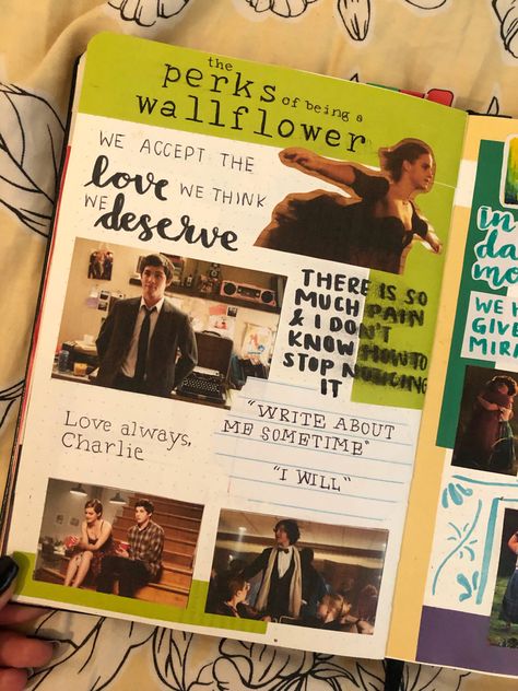 The Perks of Being a Wallflower in my film and tv journal Perks Of Being A Wallflower Grad Cap, The Perks Of Being A Wallflower Art, Perks Of Being A Wallflower Book, Movie Review Journal Ideas, Journaling Cover Page, The Perks Of Being A Wallflower Book, Film Journal Aesthetic, The Perks Of Being A Wallflower Aesthetic, Perks Of Being A Wallflower Aesthetic