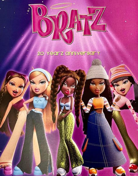 Bratz Doll Poster, Brats Movie, Bratz Movie Cartoon, Bratz Show, Bratz Pictures, Bratz Poster, Pink Bratz, Bratz Movie, Hearts Aesthetic