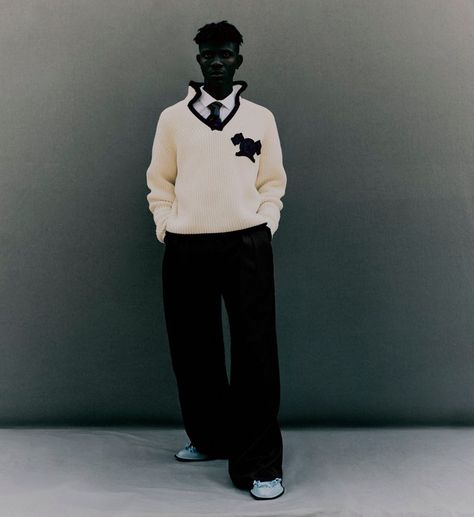 Ib Kamara, Thom Browne Menswear, Men Editorial, Mens Inspo, I D Magazine, Ashley Williams, Mens Editorial, Fashion Photography Inspiration, Futuristic Fashion